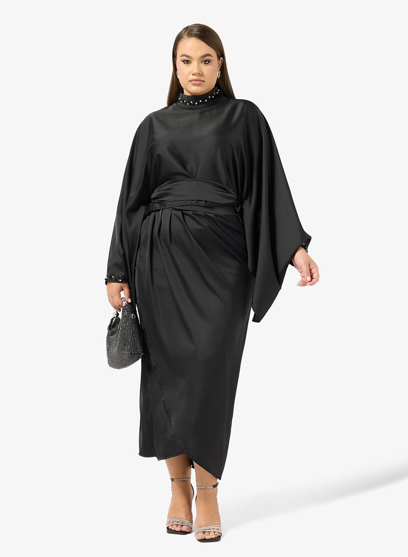 Khizana Plus size Dress With Cape Sleeves - Image 1